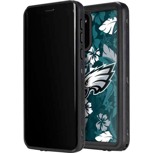 NFL Philadelphia Eagles Tropical Print Galaxy S20 Plus Waterproof Case