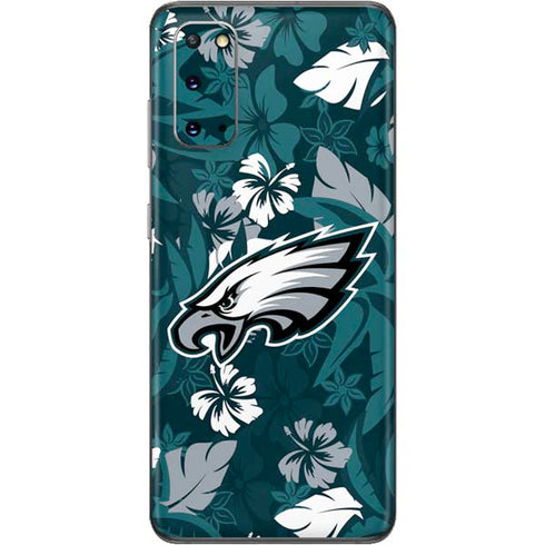NFL Philadelphia Eagles Tropical Print Galaxy S20 Skin