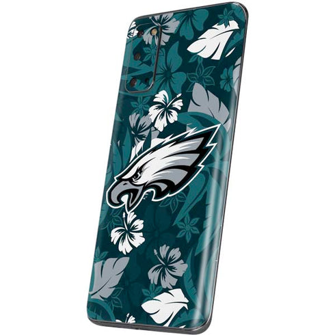 NFL Philadelphia Eagles Tropical Print Galaxy S20 Skin