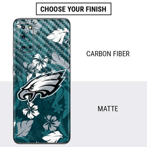 NFL Philadelphia Eagles Tropical Print Galaxy S20 Skin