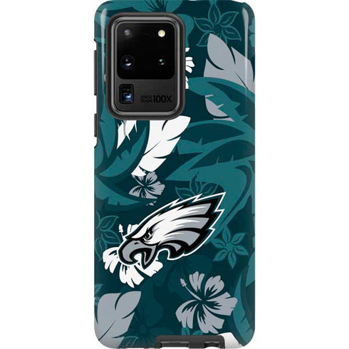 NFL Philadelphia Eagles Tropical Print Galaxy S20 Ultra 5G Pro Case