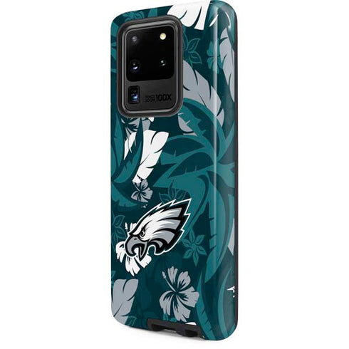 NFL Philadelphia Eagles Tropical Print Galaxy S20 Ultra 5G Pro Case