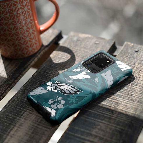 NFL Philadelphia Eagles Tropical Print Galaxy S20 Ultra 5G Pro Case