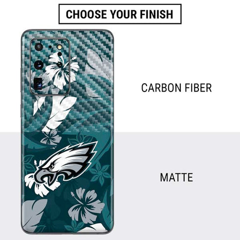 NFL Philadelphia Eagles Tropical Print Galaxy S20 Ultra 5G Skin