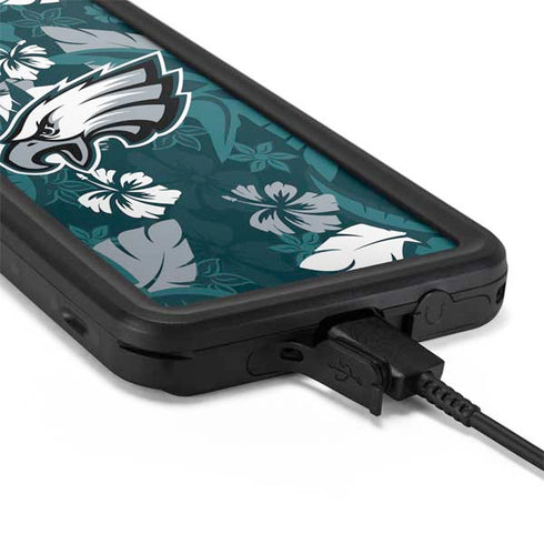 NFL Philadelphia Eagles Tropical Print Galaxy S20 Waterproof Case