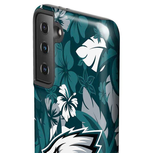 NFL Philadelphia Eagles Tropical Print Galaxy S21 FE Pro Case