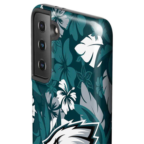 NFL Philadelphia Eagles Tropical Print Galaxy S21 Plus 5G Pro Case