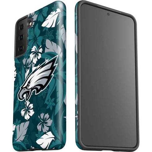 NFL Philadelphia Eagles Tropical Print Galaxy S21 Plus 5G Pro Case