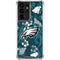 NFL Philadelphia Eagles Tropical Print Galaxy S21 Ultra 5G Clear Case