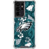 NFL Philadelphia Eagles Tropical Print Galaxy S21 Ultra 5G Clear Case