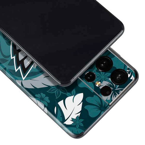 NFL Philadelphia Eagles Tropical Print Galaxy S21 Ultra 5G Skin