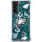 NFL Philadelphia Eagles Tropical Print Galaxy S22 Clear Case