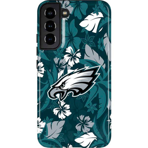 NFL Philadelphia Eagles Tropical Print Galaxy S22 Plus Pro Case