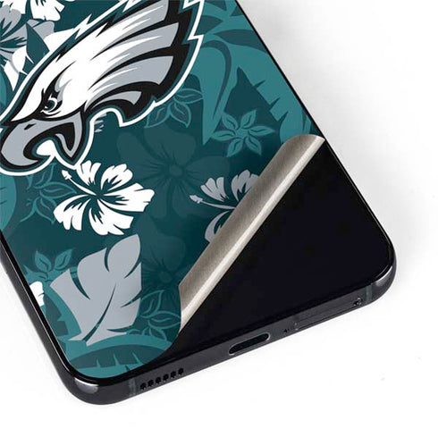 NFL Philadelphia Eagles Tropical Print Galaxy S22 Skin