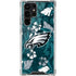 NFL Philadelphia Eagles Tropical Print Galaxy S22 Ultra Clear Case