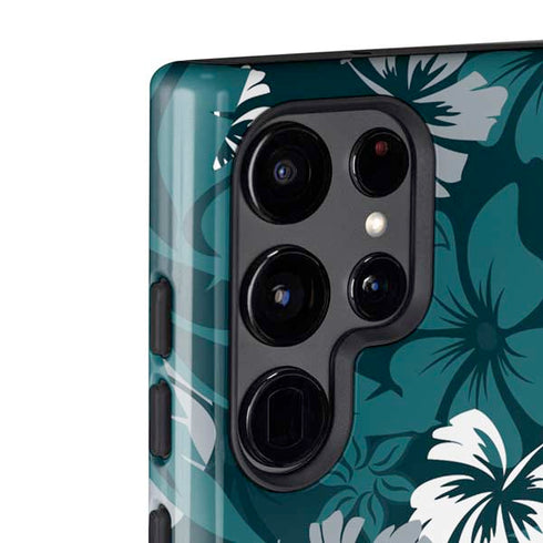NFL Philadelphia Eagles Tropical Print Galaxy S22 Ultra Pro Case
