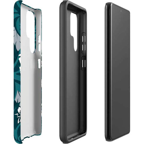 NFL Philadelphia Eagles Tropical Print Galaxy S22 Ultra Pro Case