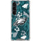 NFL Philadelphia Eagles Tropical Print Galaxy S23 Clear Case