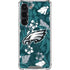 NFL Philadelphia Eagles Tropical Print Galaxy S23 Clear Case