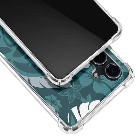 NFL Philadelphia Eagles Tropical Print Galaxy S23 FE Clear Case