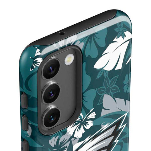 NFL Philadelphia Eagles Tropical Print Galaxy S23 Plus Pro Case