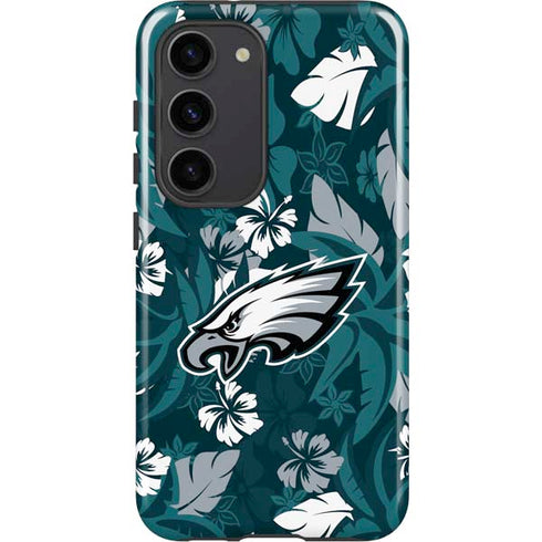 NFL Philadelphia Eagles Tropical Print Galaxy S23 Pro Case