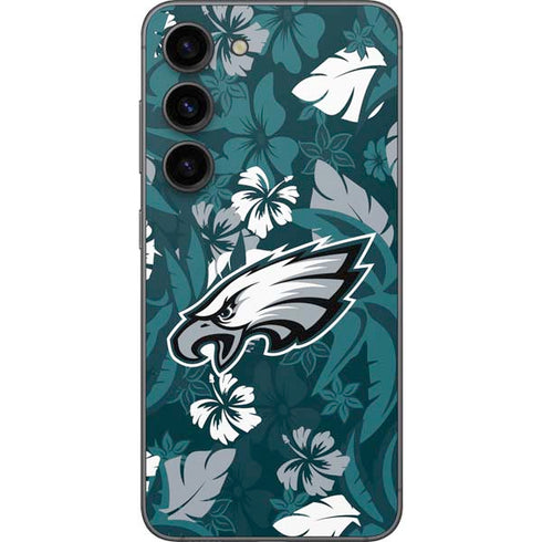 NFL Philadelphia Eagles Tropical Print Galaxy S23 Skin