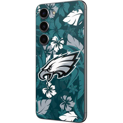 NFL Philadelphia Eagles Tropical Print Galaxy S23 Skin