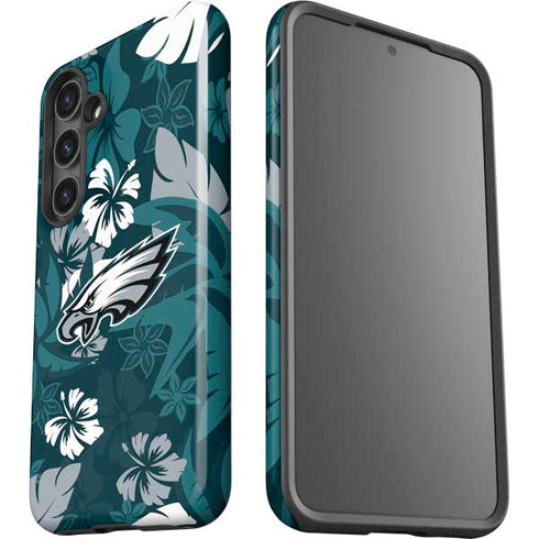NFL Philadelphia Eagles Tropical Print Galaxy S24 Impact Case