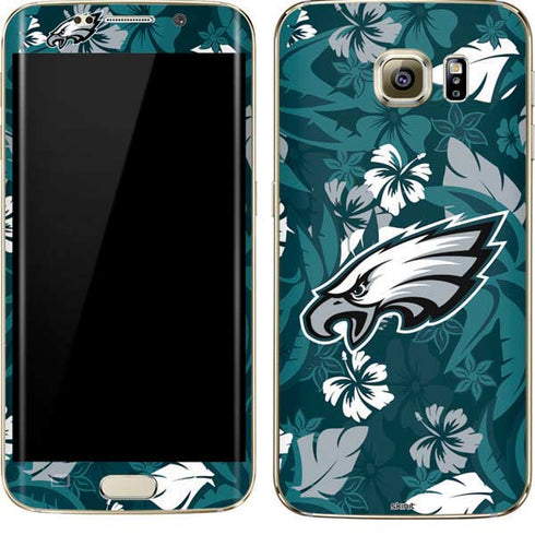 NFL Philadelphia Eagles Tropical Print Galaxy S7 Edge Skin