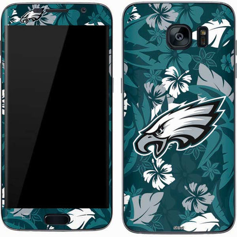 NFL Philadelphia Eagles Tropical Print Galaxy S7 Skin