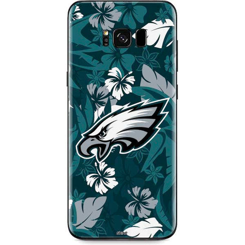 NFL Philadelphia Eagles Tropical Print Galaxy S8 Skin