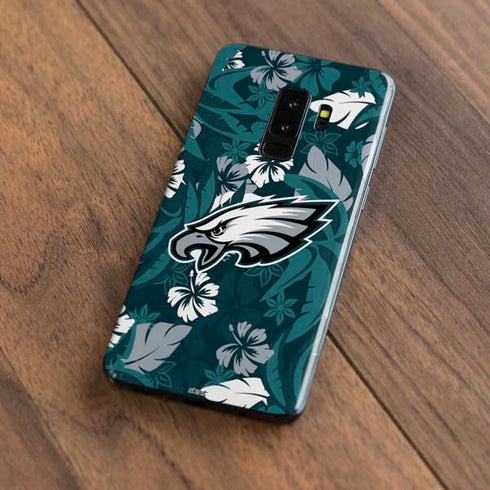 NFL Philadelphia Eagles Tropical Print Galaxy S9 Plus Skin