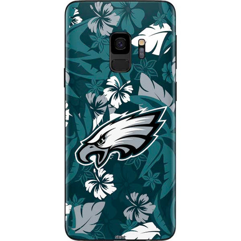 NFL Philadelphia Eagles Tropical Print Galaxy S9 Skin