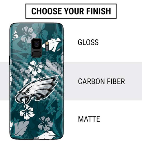 NFL Philadelphia Eagles Tropical Print Galaxy S9 Skin