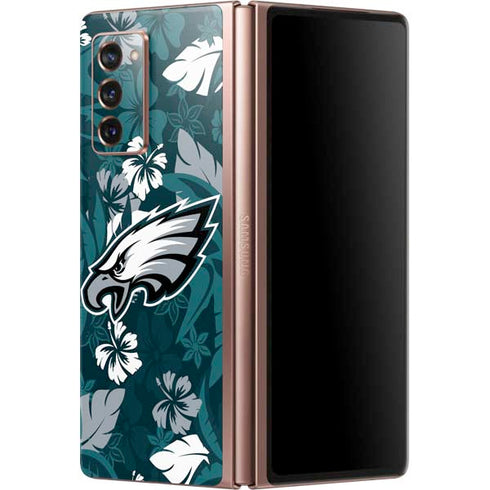 NFL Philadelphia Eagles Tropical Print Galaxy Z Fold2 5G Skin