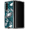 NFL Philadelphia Eagles Tropical Print Galaxy Z Fold4 5G Clear Case
