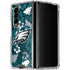 NFL Philadelphia Eagles Tropical Print Galaxy Z Fold4 5G Clear Case