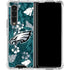 NFL Philadelphia Eagles Tropical Print Galaxy Z Fold4 5G Clear Case