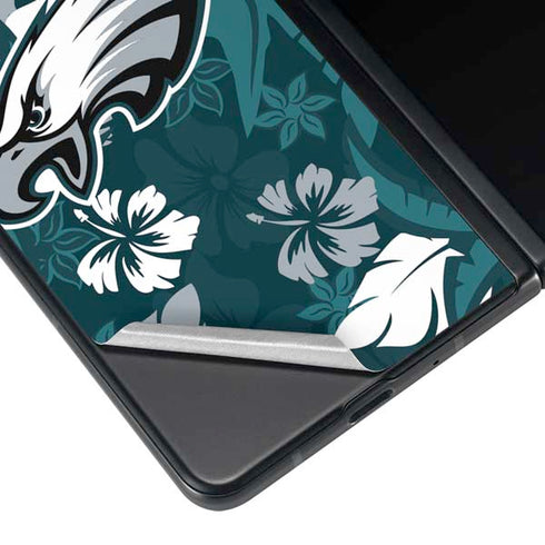 NFL Philadelphia Eagles Tropical Print Galaxy Z Fold4 5G Skin