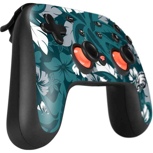 NFL Philadelphia Eagles Tropical Print Google Stadia Controller Skin