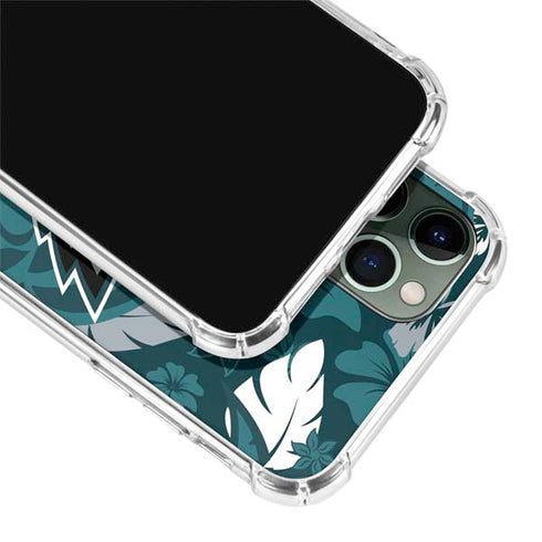 NFL Philadelphia Eagles Tropical Print iPhone 11 Pro Max Clear Case