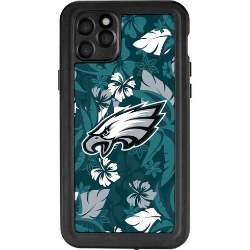 NFL Philadelphia Eagles Tropical Print iPhone 11 Pro Max Waterproof Case