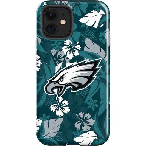 NFL Philadelphia Eagles Tropical Print iPhone 12 Impact Case