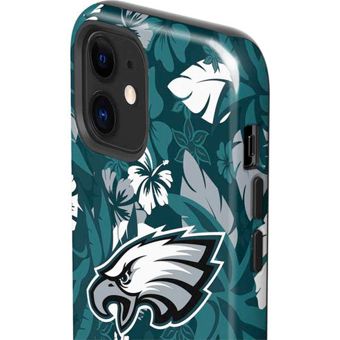 NFL Philadelphia Eagles Tropical Print iPhone 12 Impact Case