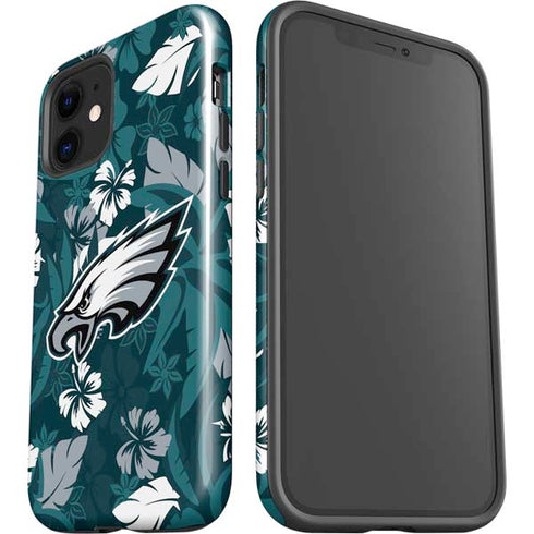 NFL Philadelphia Eagles Tropical Print iPhone 12 Impact Case