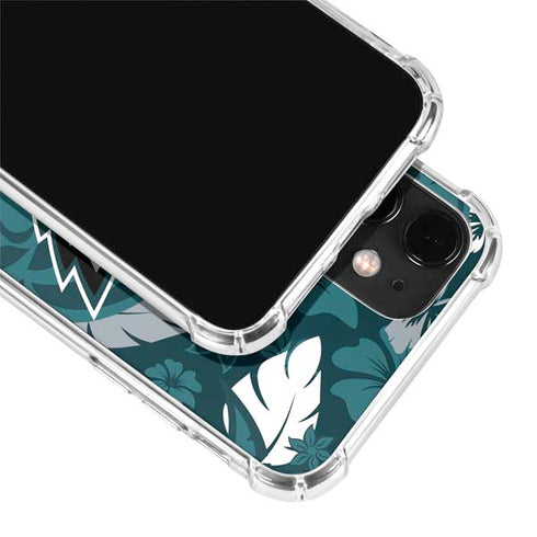NFL Philadelphia Eagles Tropical Print iPhone 12 Mini Clear Case