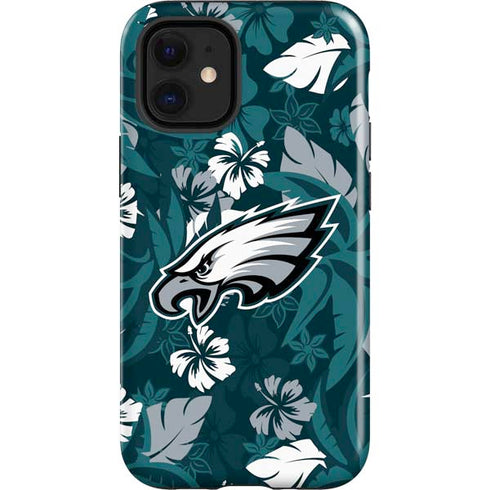 NFL Philadelphia Eagles Tropical Print iPhone 12 Mini Impact Case