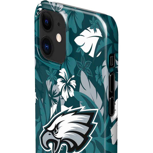 NFL Philadelphia Eagles Tropical Print iPhone 12 Mini Lite Case