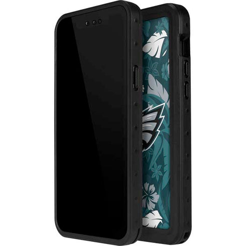 NFL Philadelphia Eagles Tropical Print iPhone 12 Mini Waterproof Case
